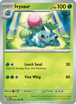 Ivysaur, Pokémon 151 card 002