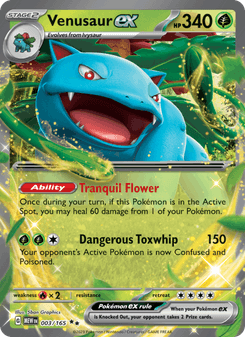 Venusaur ex, Pokémon 151 card 003