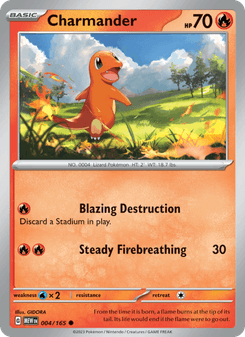 Charmander, Pokémon 151 card 004