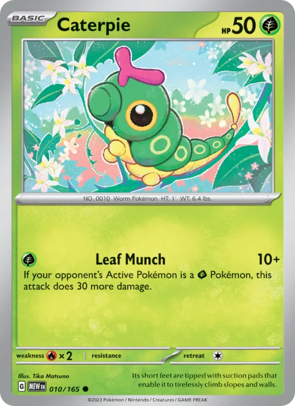 Caterpie, Pokémon 151 card 010