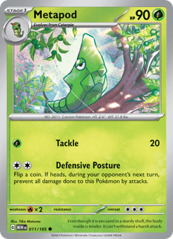 Metapod, Pokémon 151 card 011