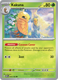 Kakuna, Pokémon 151 card 014
