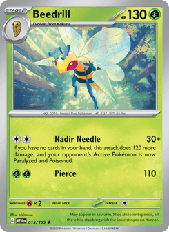 Beedrill, Pokémon 151 card 015