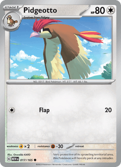 Pidgeotto, Pokémon 151 card 017
