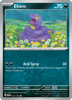 Ekans, Pokémon 151 card 023