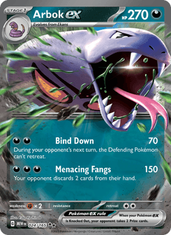 Arbok ex, Pokémon 151 card 024