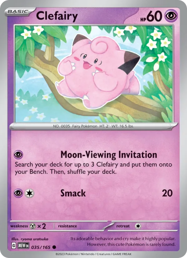 Clefairy, Pokémon 151 card 035