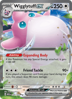 Wigglytuff ex, Pokémon 151 card 040