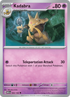 Kadabra, Pokémon 151 card 064