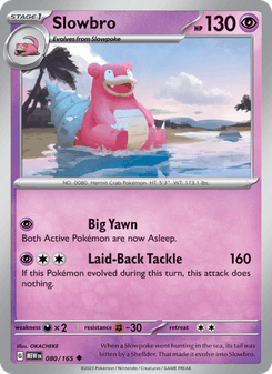 Slowbro, Pokémon 151 card 080
