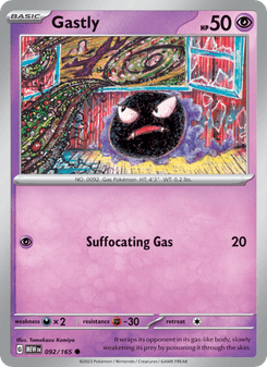 Gastly, Pokémon 151 card 092