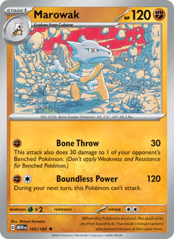 Marowak, Pokémon 151 card 105