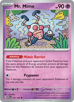 Mr. Mime, Pokémon 151 card 122