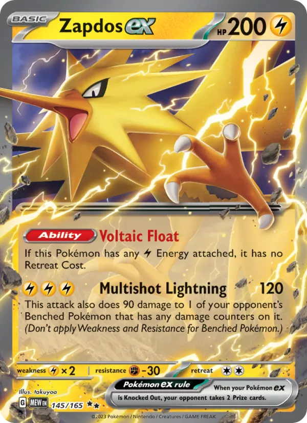 Zapdos ex, Pokémon 151 card 145