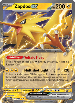Zapdos ex, Pokémon 151 card 145
