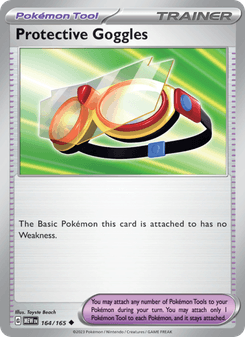Protective Goggles, Pokémon 151 card 164