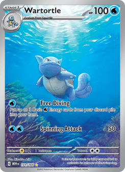 Wartortle, Pokémon 151 card 171