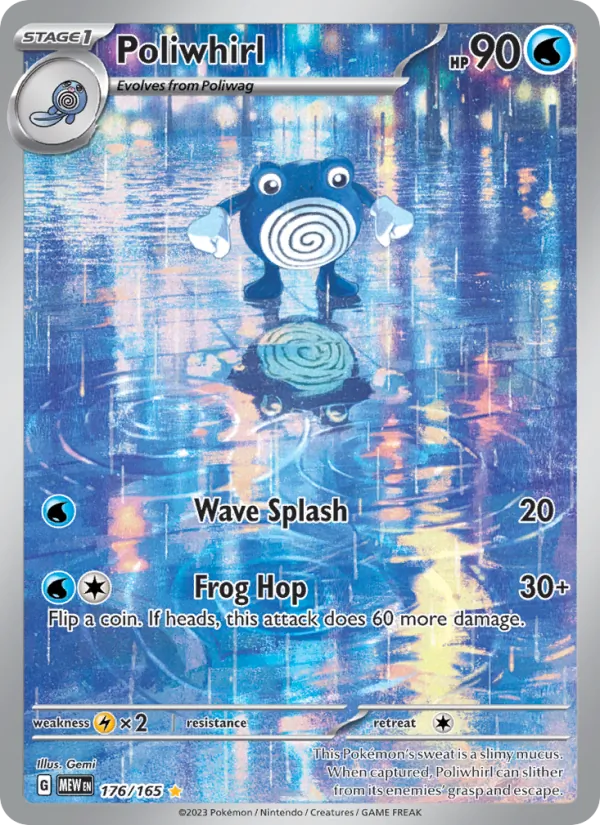 Poliwhirl, Pokémon 151 card 176