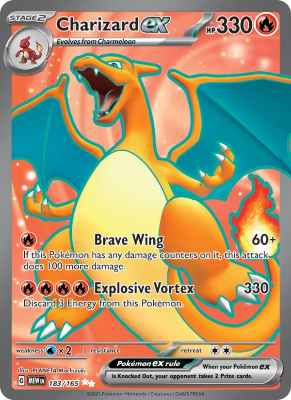 Charizard ex, Pokémon 151 card 183