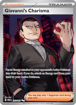 Giovanni's Charisma, Pokémon 151 card 197