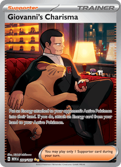Giovanni's Charisma, Pokémon 151 card 204